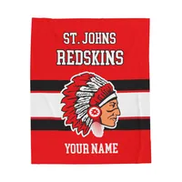St Johns Redskins Blanket – 50 x 60, red, yes