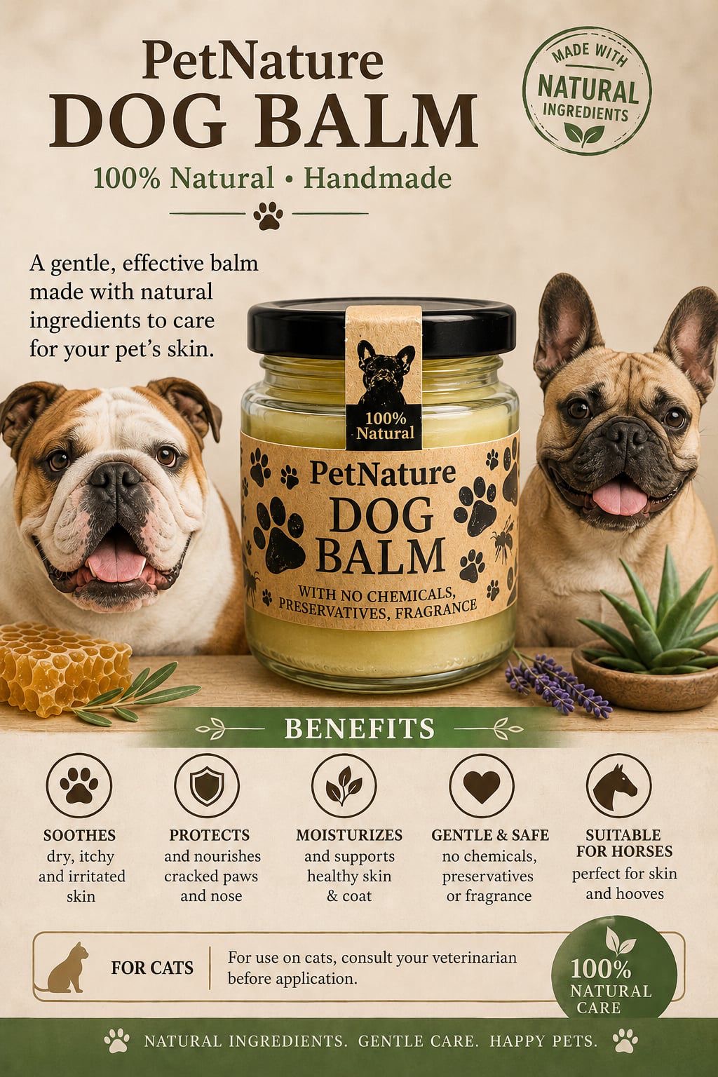 Dog Balm all natural Olive Oil and Vit E – Image 3