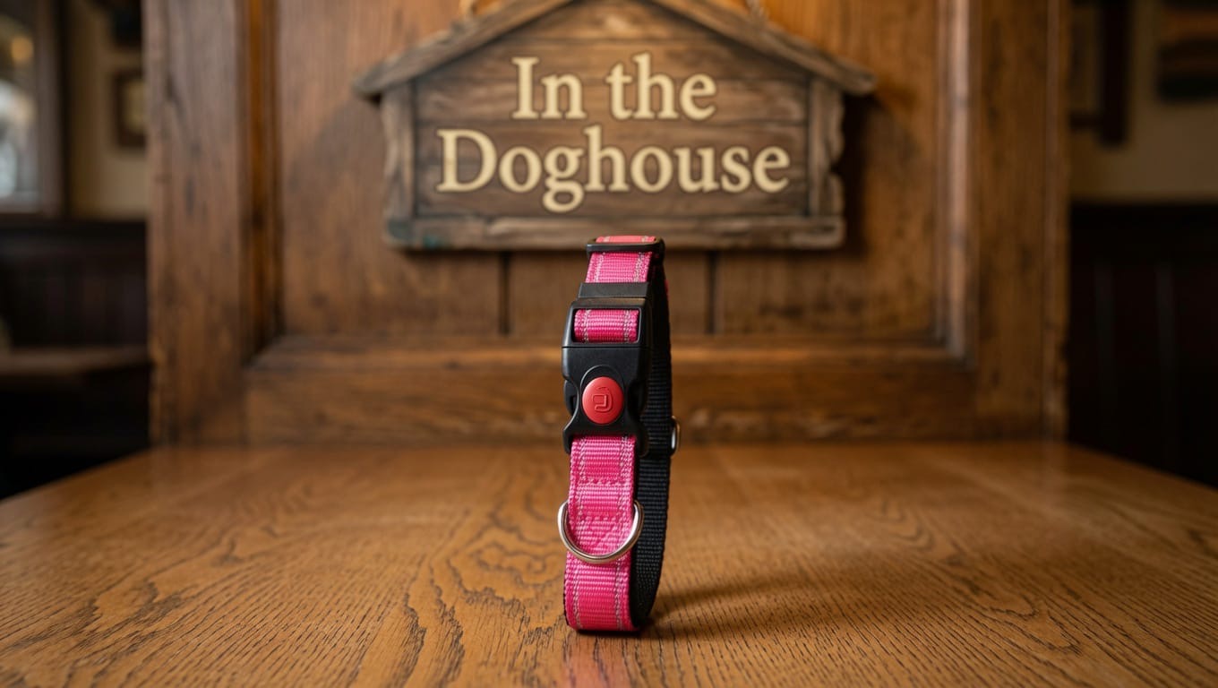 Strong Weather Resistant Dog Collar - Sm, M or L - Pink, Blue or Black – Image 4