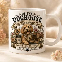 Dog Mum Social Club Mug and Coaster Gift Set – Coffee, Walkies and Time with Your Best Friend – Image 2