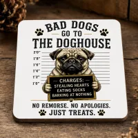 Bad Dogs Go to the Doghouse Mug & Coaster Gift Set – No Remorse, No Apologies, Just Treats – Image 5