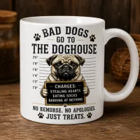 Bad Dogs Go to the Doghouse Mug & Coaster Gift Set – No Remorse, No Apologies, Just Treats – Image 4