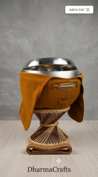 Stainless Steel Alms Bowl with Stand & Carry Bag by Lotus – Image 1
