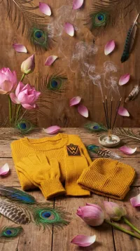 Special Winter Pack – Sweater, Beanie, Socks & Gloves Gift Set | Lotus Premium Winter Pack – Light Brown