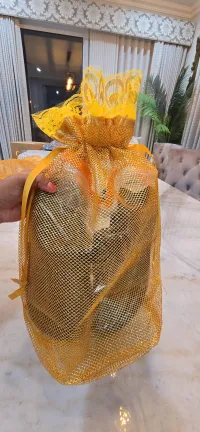 Lotus Premium Golden Net Gift Bag – Image 2