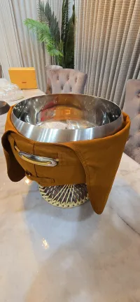 Stainless Steel Alms Bowl with Stand & Carry Bag by Lotus – Image 3