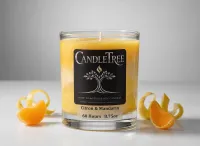 Citron & Mandarin Hand-Poured Soy Candle – Image 2
