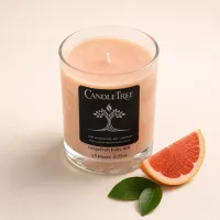 Grapefruit Ruby Red Hand-Poured Soy Candle – Image 3