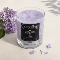 Lilac Hand-Poured Soy Candle – Image 3