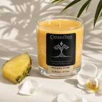 Pineapple Orchid Hand-Poured Soy Candle – Image 2