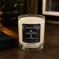 Amber Noir Hand-Poured Soy Candle – Image 3