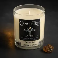 Amber Noir Hand-Poured Soy Candle – Image 2