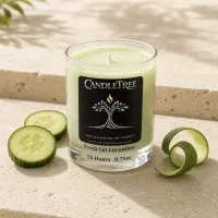 Fresh Cut Cucumber Hand-Poured Soy Candle – Image 2