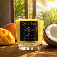 Coconut Mango Tango Hand-Poured Soy Candle – Image 2