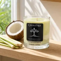 Coconut Lemongrass Hand-Poured Soy Candle – Image 2