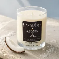 Sea Salt & Coconut Hand-Poured Soy Candle – Image 3