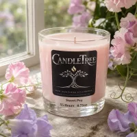 Sweet Pea Hand-Poured Soy Candle – Image 2