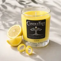 Lemon Hand-Poured Soy Candle – Image 3