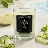 Cucumber Water & Melon Hand-Poured Soy Candle – Image 2