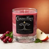Cranberry Apple Marmalade Hand-Poured Soy Candle – Image 1