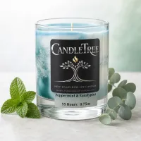 Peppermint & Eucalyptus Hand-Poured Soy Candle – Image 3