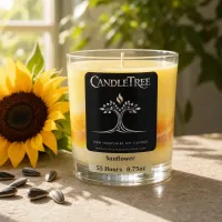 Sunflower Hand-Poured Soy Candle – Image 1