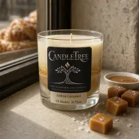 Salted Caramel Hand-Poured Soy Candle – Image 3