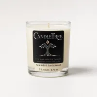Sea Salt & Sandalwood Hand-Poured Soy Candle – Image 3