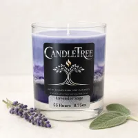 Lavender Sage Hand-Poured Soy Candle – Image 2