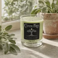 Sage Leaf Hand-Poured Soy Candle – Image 3