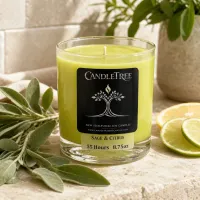 Sage & Citrus Hand-Poured Soy Candle – Image 1