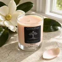 Magnolia Hand-Poured Soy Candle – Image 3