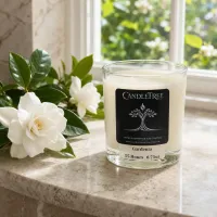 Gardenia Hand-Poured Soy Candle – Image 3
