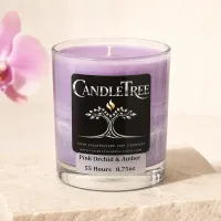 Pink Orchid & Amber Hand-Poured Soy Candle – Image 2