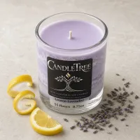 Lemon Lavender Hand-Poured Soy Candle – Image 2