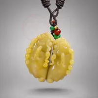 精品黄翡翠招财貔貅 – Image 1