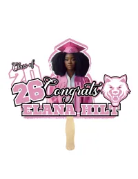 PINK 2026 GRAD FAN – Image 1