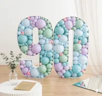 Custom Mosaic Number Balloon Sculpture Number 1 – Image 1