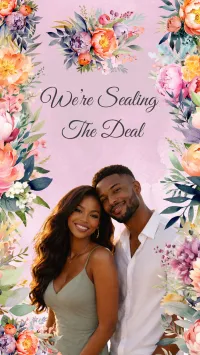 Floral Pink Wedding RSVP Template – Image 1