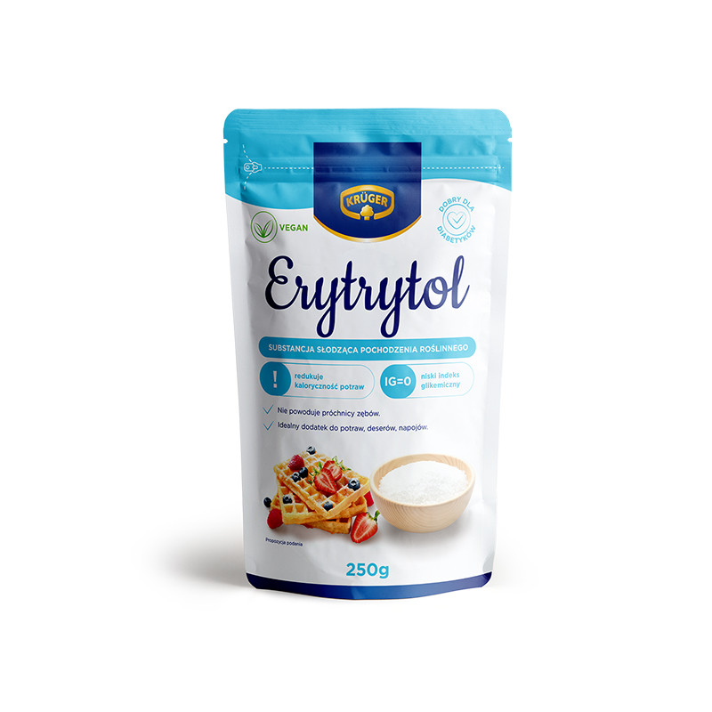 Еритритол - натурален подсладител, Крюгер, 250 гр. – Image 1