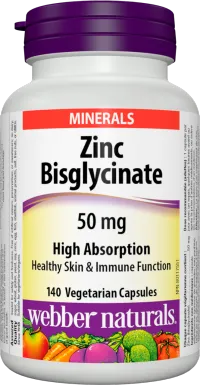ЦИНК БИСГЛИЦИНАТ (С ВИСОКА АБСОРБЦИЯ) Zinc Bisglycinate High Absorption 50 mg Хранителна добавка, 140 V капсули – Image 2