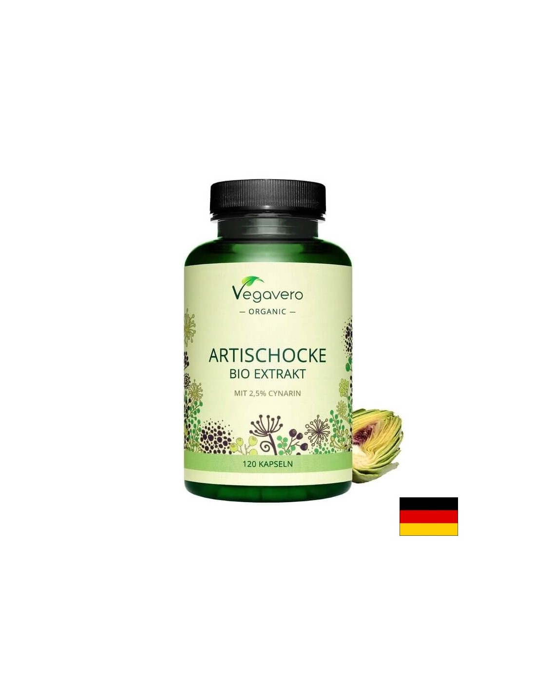Artischocke Bio Extrakt БИО Артишок екстракт 120 капсули, 100% Vegan – Image 1