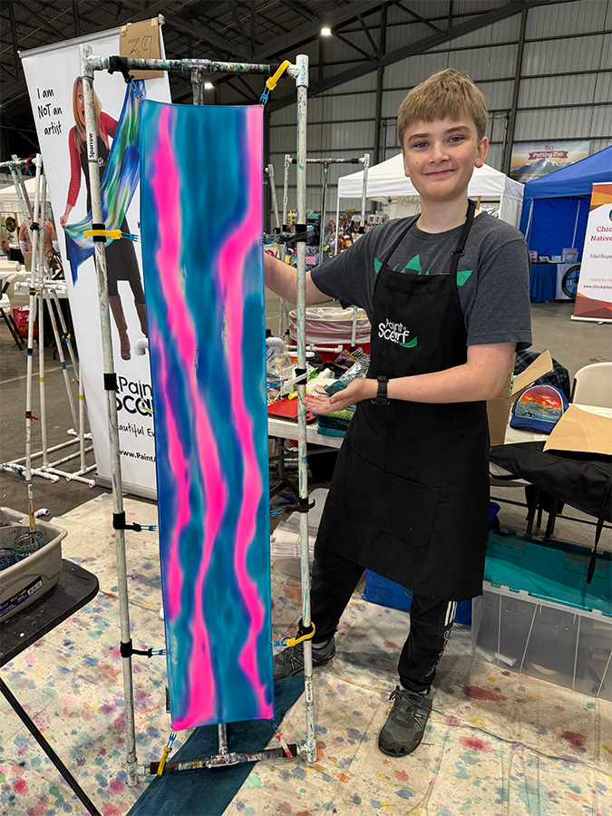 Paint A Scarf Night @ The Workshop, 1120 Huffman Rd Ste 11, Anchorage, AK  – Image 3