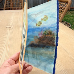 Jellyfish Cutout Watercolor, June 20, Refuge Coffee Collab, Anchorage, AK – Image 2