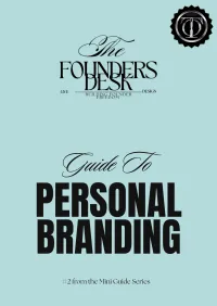 Personal Branding Mini Guide – Image 1