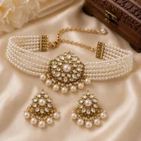 Pearl Elegance Choker Set – Image 1