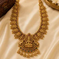 Premium Temple Jewelry Haram – Image 1
