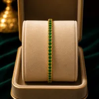 Emerald Royale Tennis Bracelet – Image 3