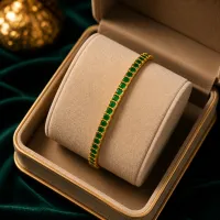 Emerald Royale Tennis Bracelet – Image 5