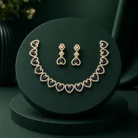 Midnight Heart Elegance Necklace Set – Image 4